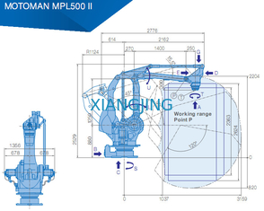 YASKAWA MPL500 II Used Industrial Robot Arm For Pick And Place 500kg Payload