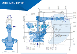 YASKAWA GP600 Used Robot Arm For Pick And Place 600kg Payload