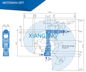 YASKAWA GP7 Pick And Place Robotic Arm 7kg Payload 927mm Arm Robots