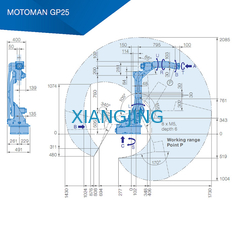 6 Axis YASKAWA GP25 Pick And Place Machine 25kg Payload 1730mm Arm Industrial Robot