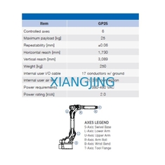 GP25 Die Cast, Dispensing, Material Cutting Trimming Used Robot Arm 6 Axis