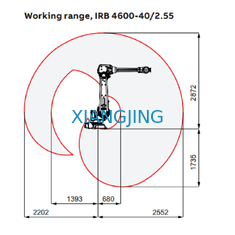 IRB4600 CNC Painting Used Industrial Robots With IRC5 Single Cabinet 6 Axis