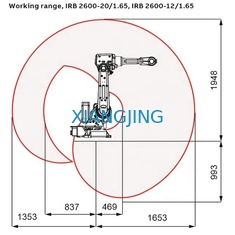Industrial ABB IRB 2600 20Kg Payload 6 Axis Handling Robot Used Robot arm