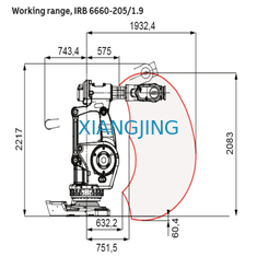 Used Industrial Robot IRB 6660 Payload 130kg Applying As 6 Axis Sawing Robotic Arm