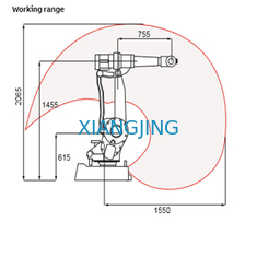 Used ABB polishing robotic IRB 2400 robot  arm with 6 axis industrial working robots