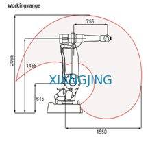 Used ABB polishing robotic IRB 2400 robot  arm with 6 axis industrial working robots