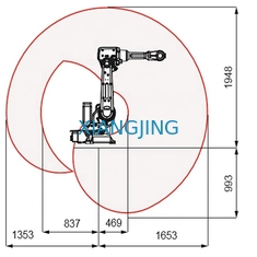 Used ABB industrial robot material handling ABB IRB 2600ID  6 axis robotic humanoid machine