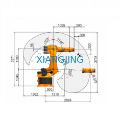 Used KUKA Industrial Robot Arm 6 Axis KR 360 R2830 For Palletizer Robot