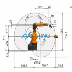 IP54 Used Kuka Robot With Gripper For Pick And Place Robot Arm