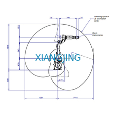 Fast Compact Used Palletizing Robot With 12KG Payload For Engine Assembly