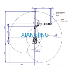 6 Axis Robot Arm Used Industrial Robot 2032MM Reach For Welding