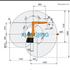 KR10 R1420 Used Kuka Robot Linear Track Rail For Welding Robot Arm